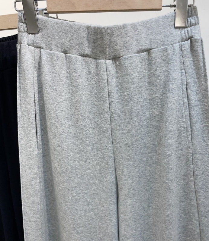 韓 素色腰鬆緊寬褲 2色 size