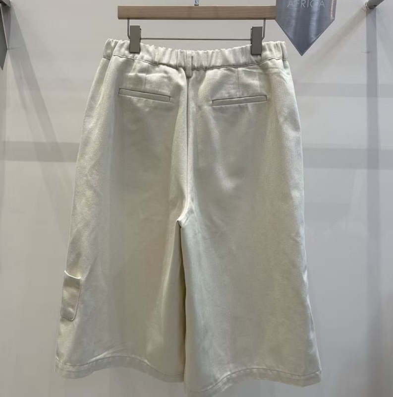 韓 低口袋七分寬褲 2色