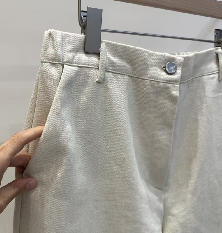 韓 低口袋七分寬褲 2色