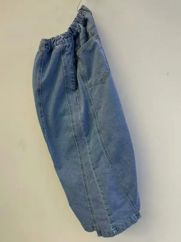 韓 褲管不規則寬褲 2色