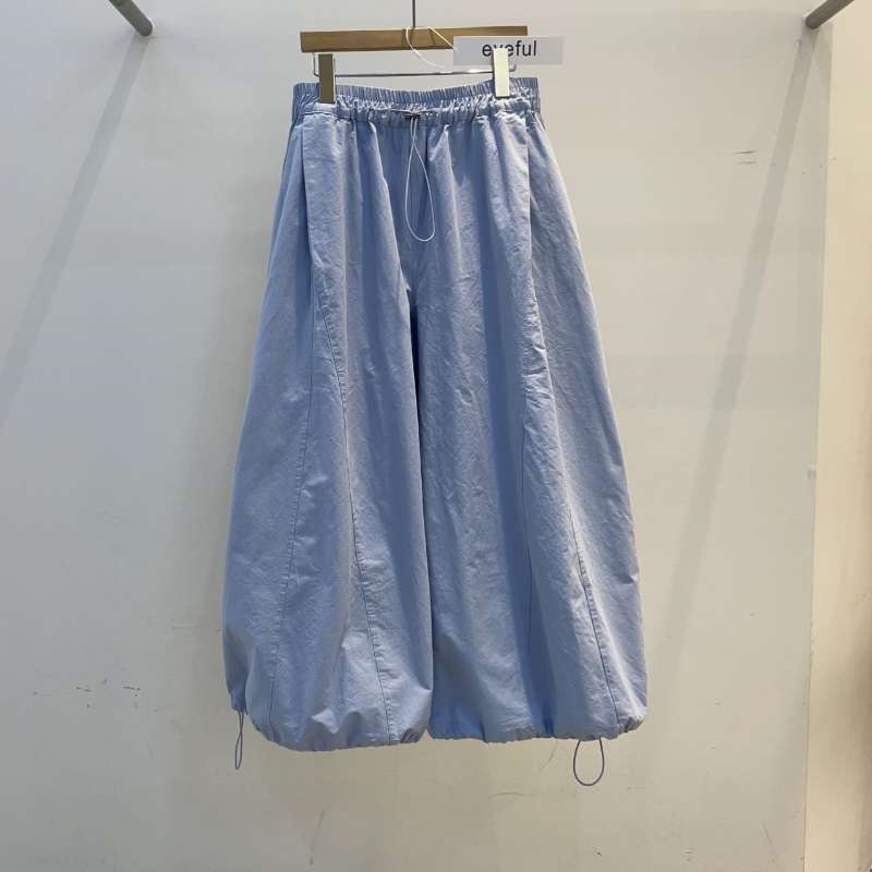 韓 下抽繩大寬褲 4色 size
