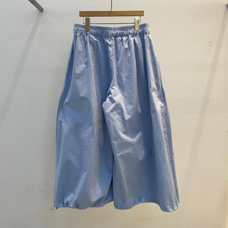 韓 下抽繩大寬褲 4色 size