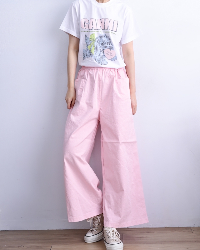 韓 雙口袋寬褲 6色 size