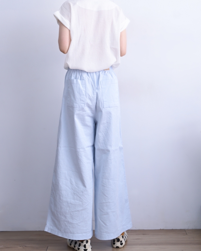 韓 雙口袋寬褲 6色 size