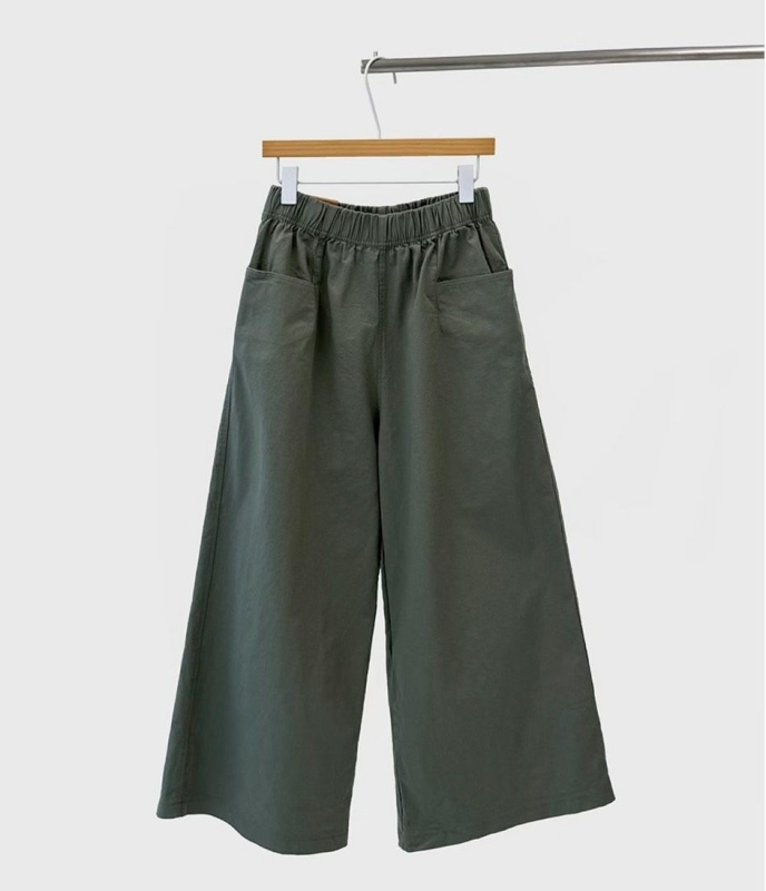 韓 雙口袋寬褲 6色 size