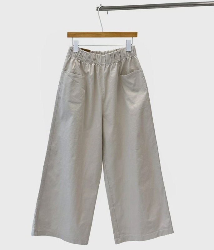 韓 雙口袋寬褲 6色 size