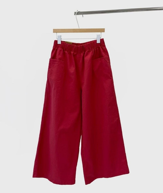 韓 雙口袋寬褲 6色 size