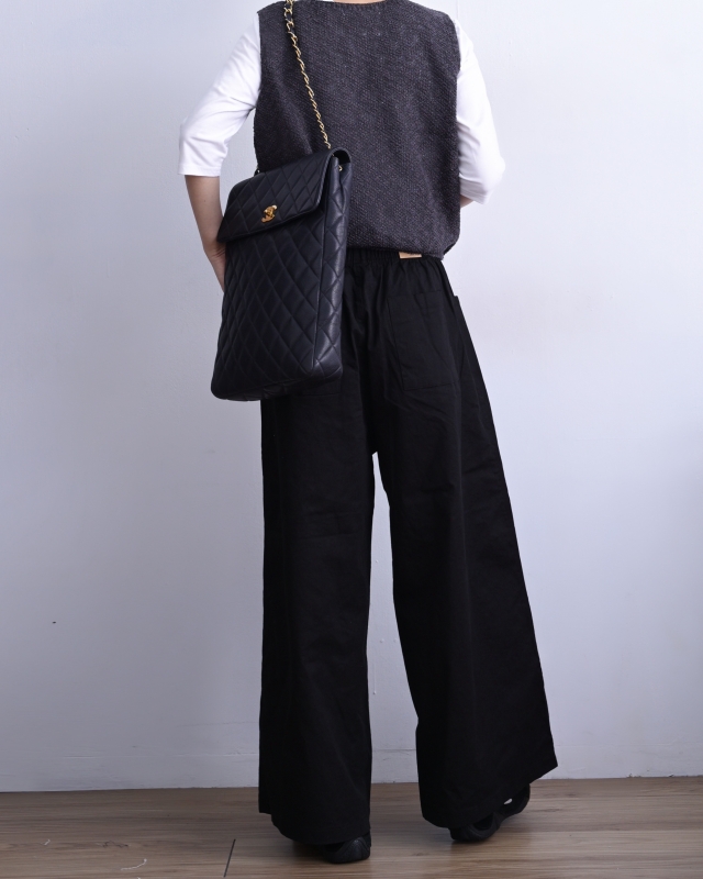 韓 雙口袋寬褲 6色 size