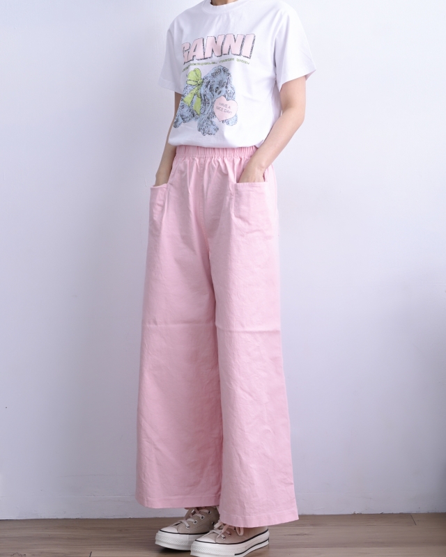 韓 雙口袋寬褲 6色 size