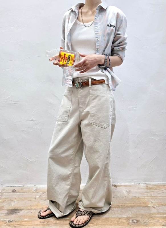 韓 大口袋落地長褲 3色