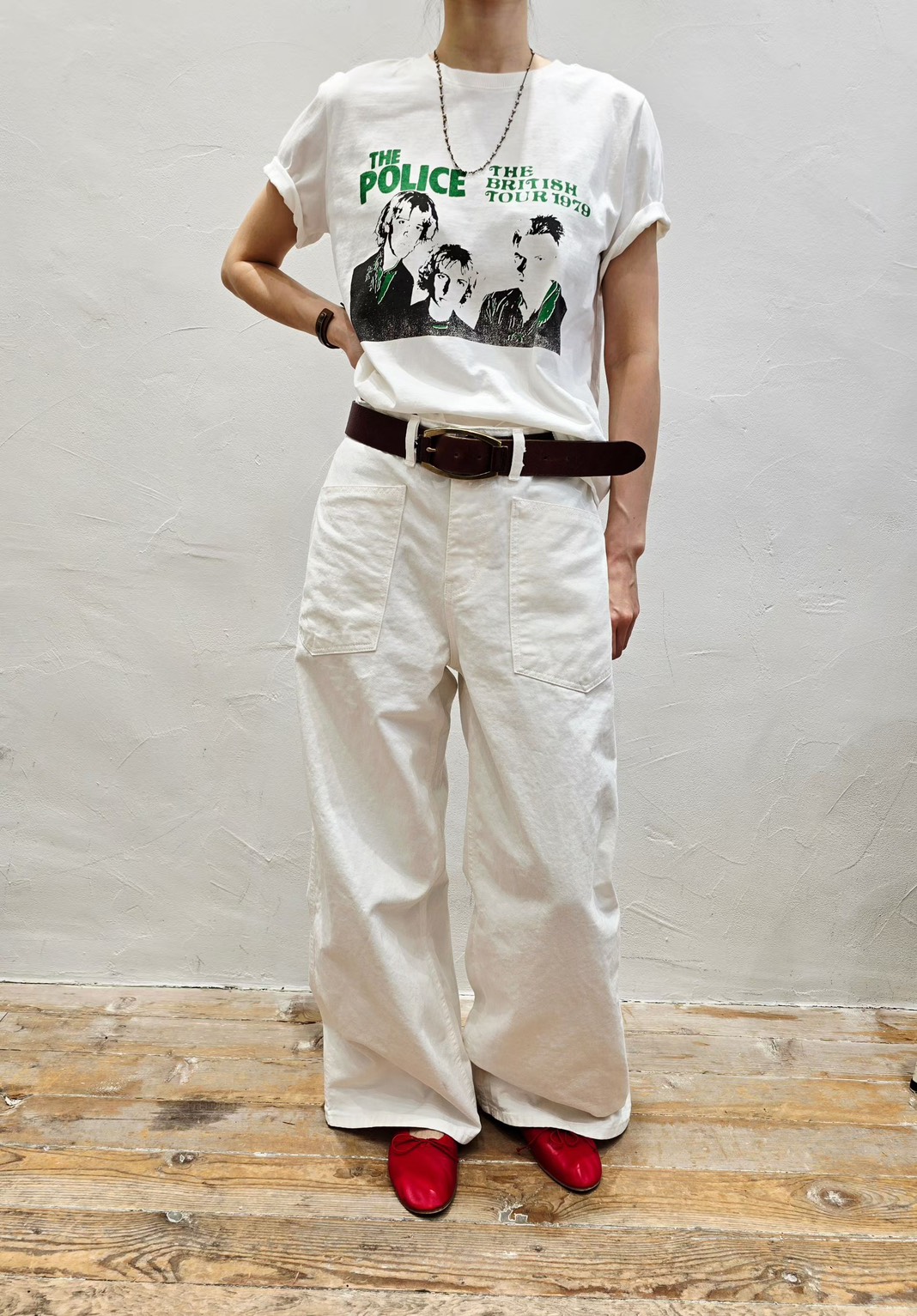 韓 大口袋落地長褲 3色