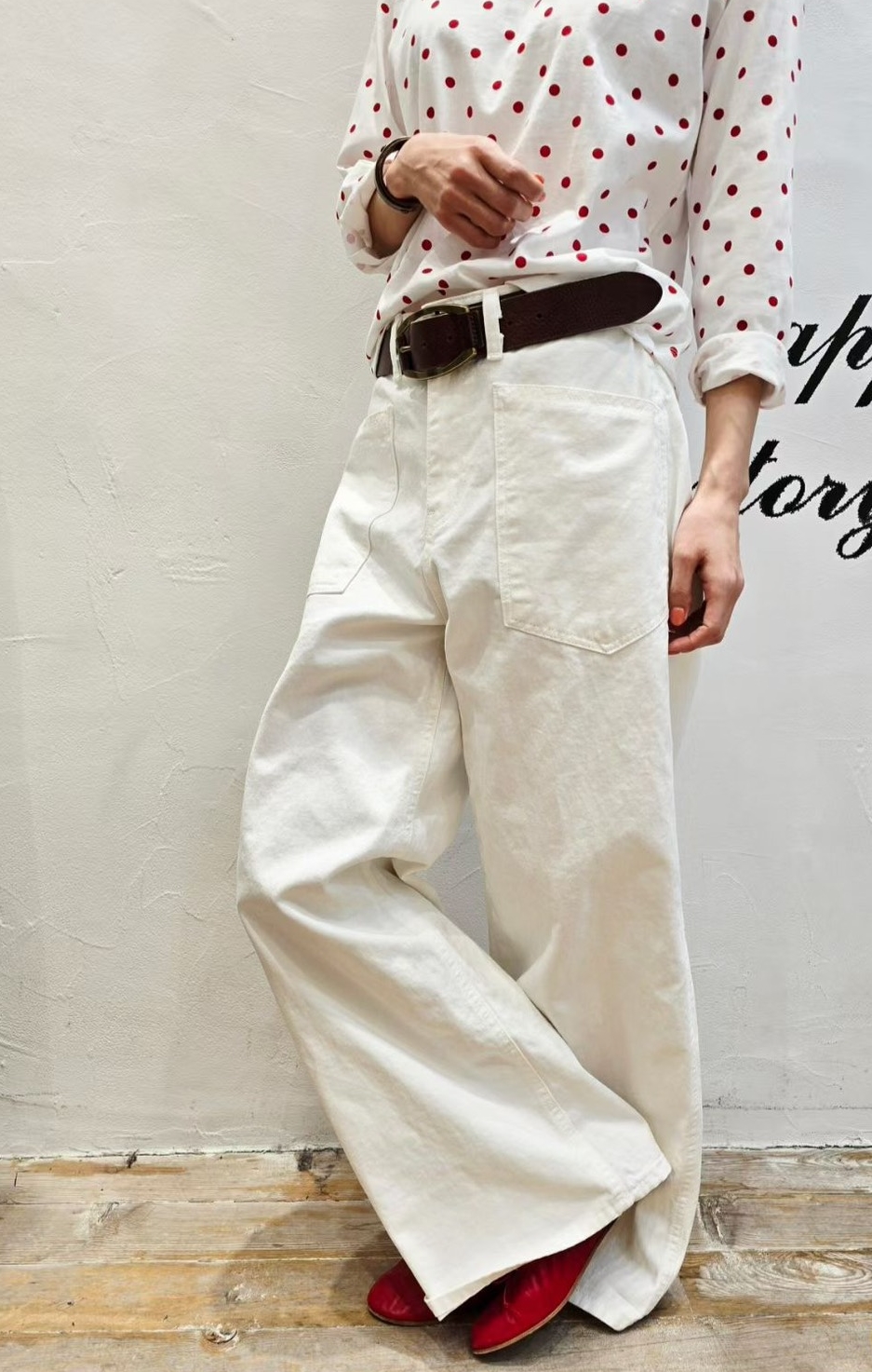 韓 大口袋落地長褲 3色