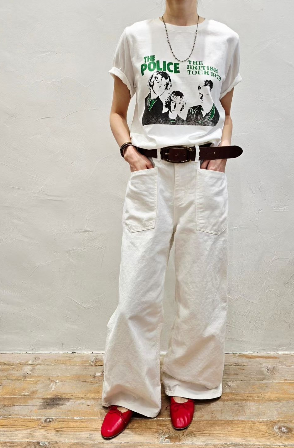 韓 大口袋落地長褲 3色