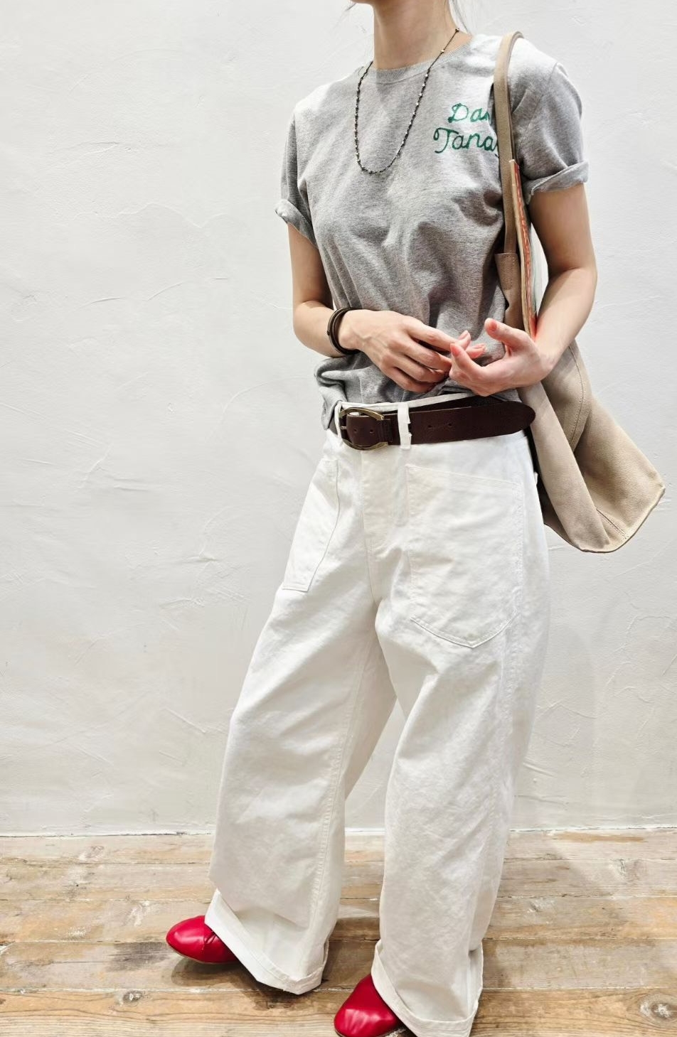 韓 大口袋落地長褲 3色