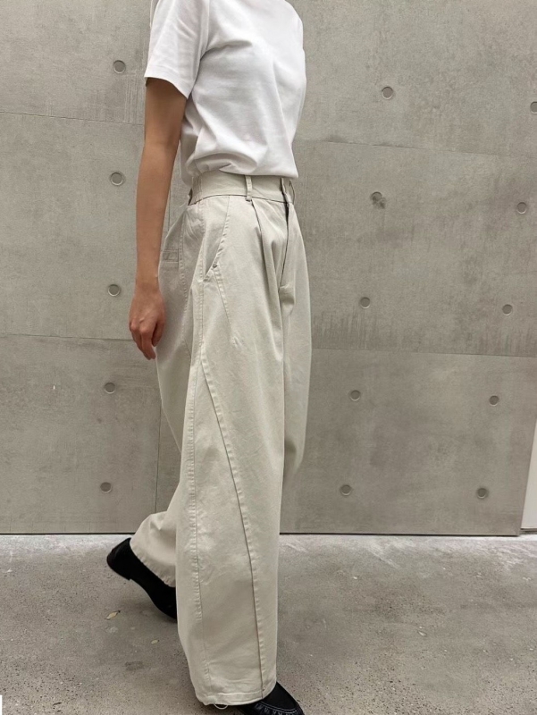 韓 有釦下抽繩休閒褲 3色