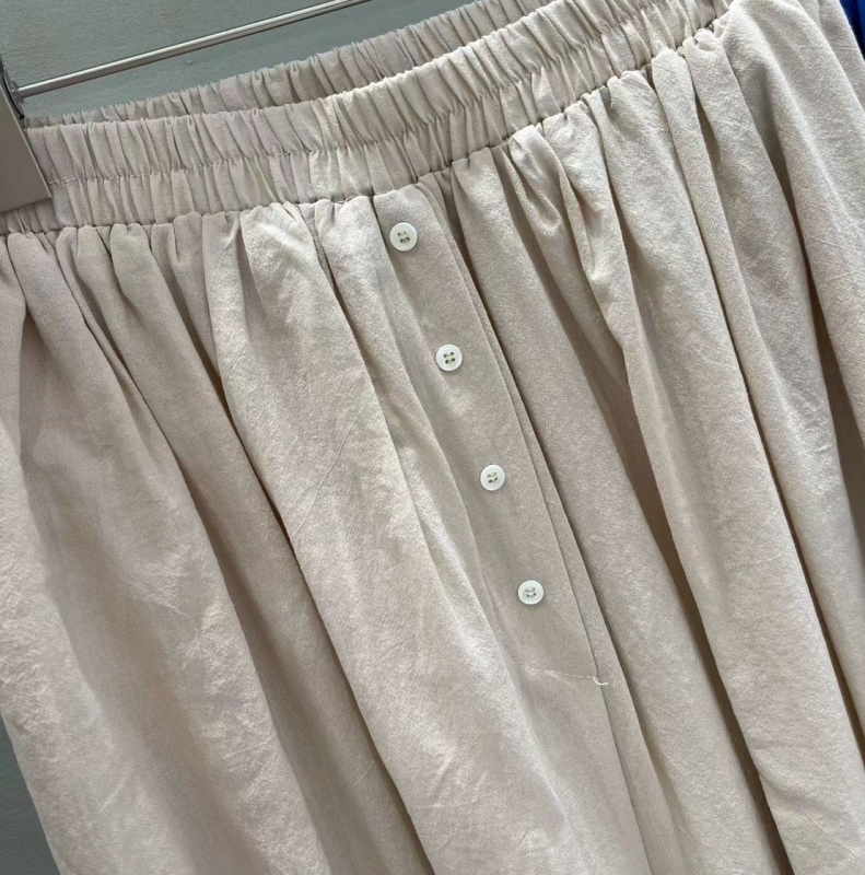 韓 四釦舒服寬褲裙 2色 size