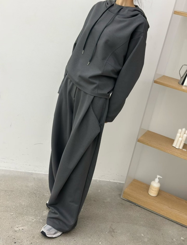 韓 造型素色寬褲 4色