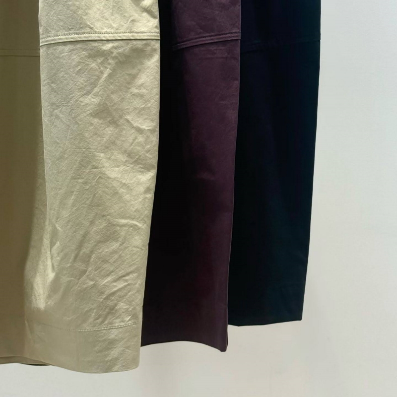 韓 前壓摺8分寬褲 3色 size