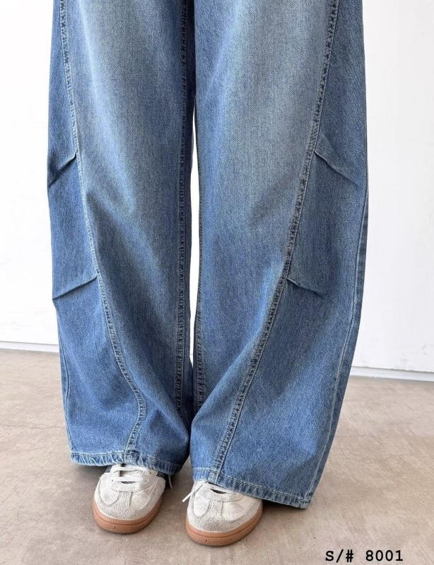 韓 車線彎彎牛仔褲