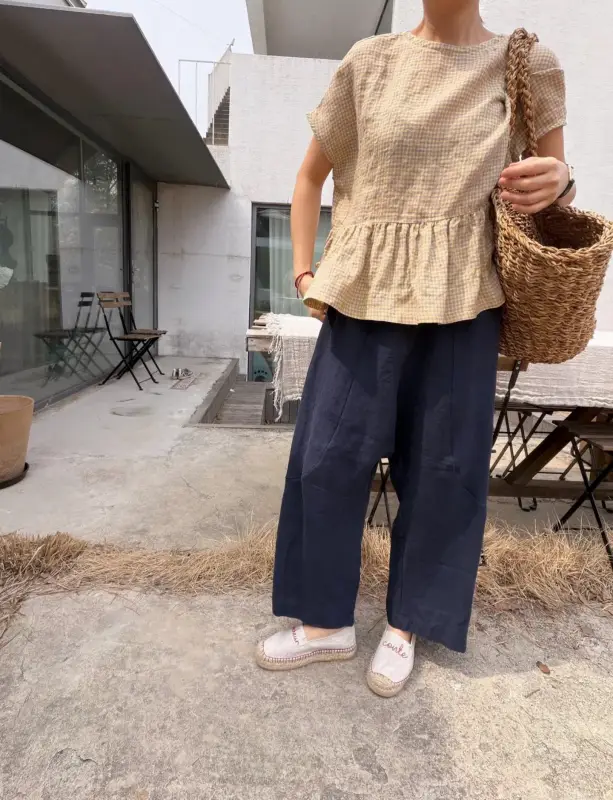 韓 低檔小寬褲 3色