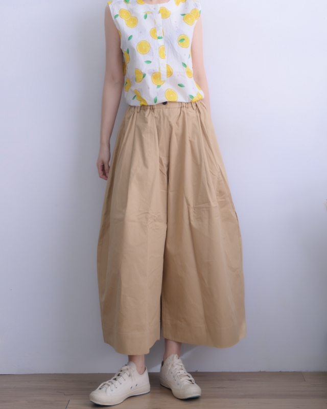 韓 後腰鬆緊寬褲裙 3色 size