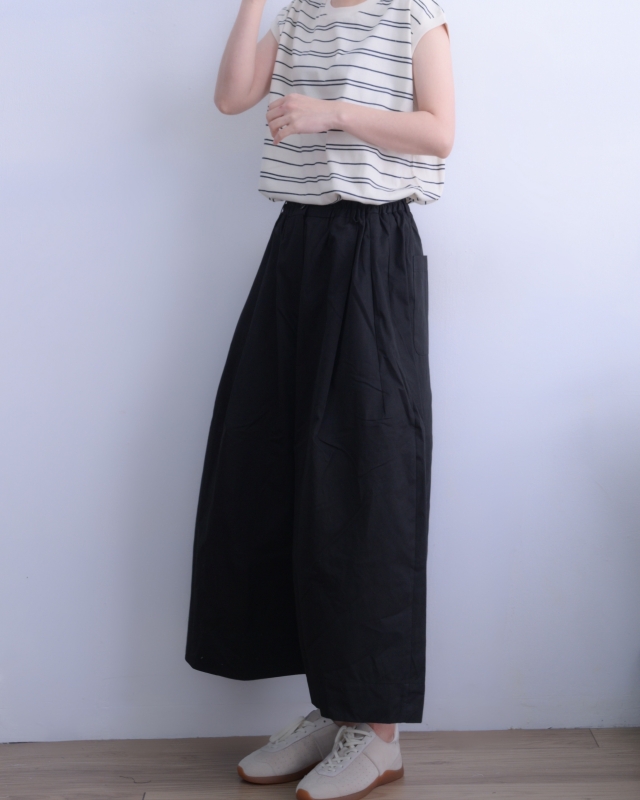 韓 後腰鬆緊寬褲裙 3色 size