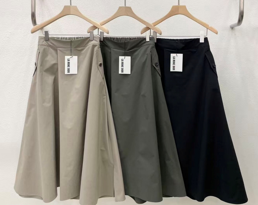 韓 斜片寬褲裙 3色 size