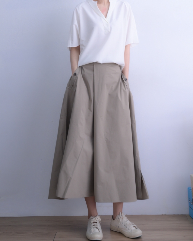 韓 斜片寬褲裙 3色 size