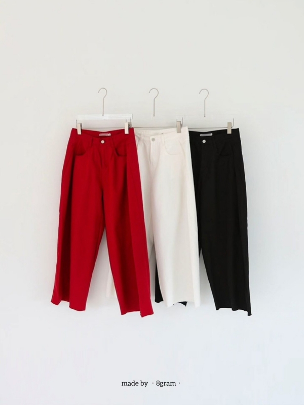 韓 L口袋寬褲 3色 size