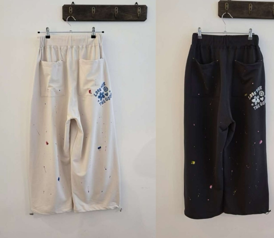 韓 潑漆感休閒褲 2色 size