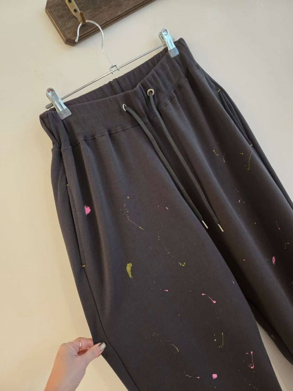 韓 潑漆感休閒褲 2色 size
