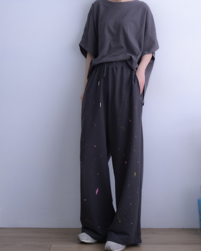 韓 潑漆感休閒褲 2色 size