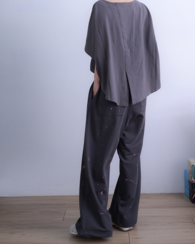 韓 潑漆感休閒褲 2色 size