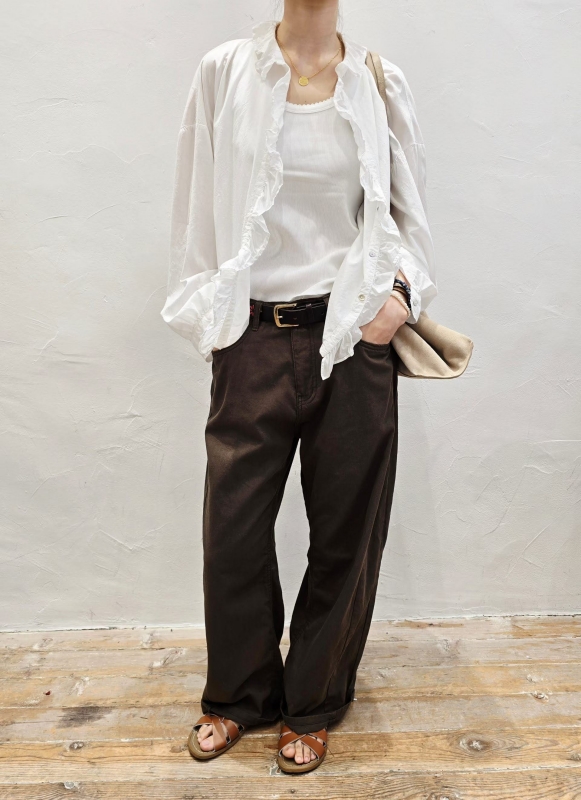 韓 素色小寬褲 2色