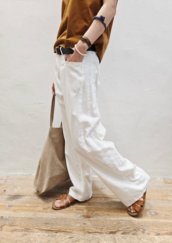 韓 素色小寬褲 2色