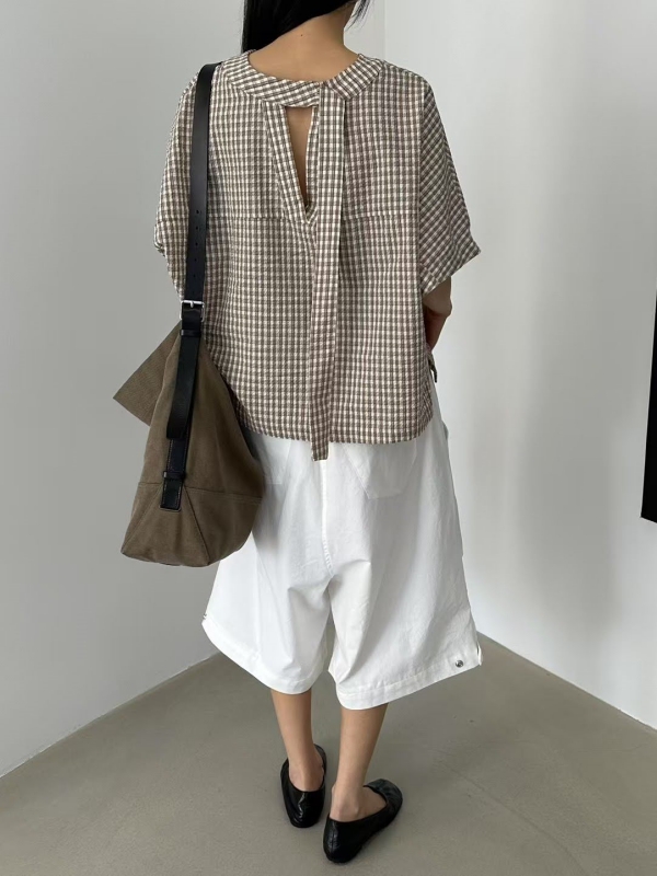 韓 下釦七分寬褲 3色