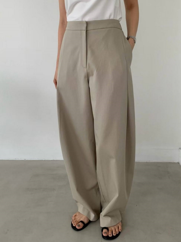 韓 側打摺寬褲 3色