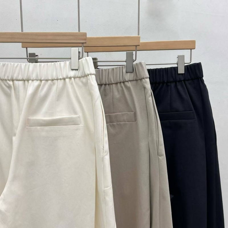 韓 側打摺寬褲 3色