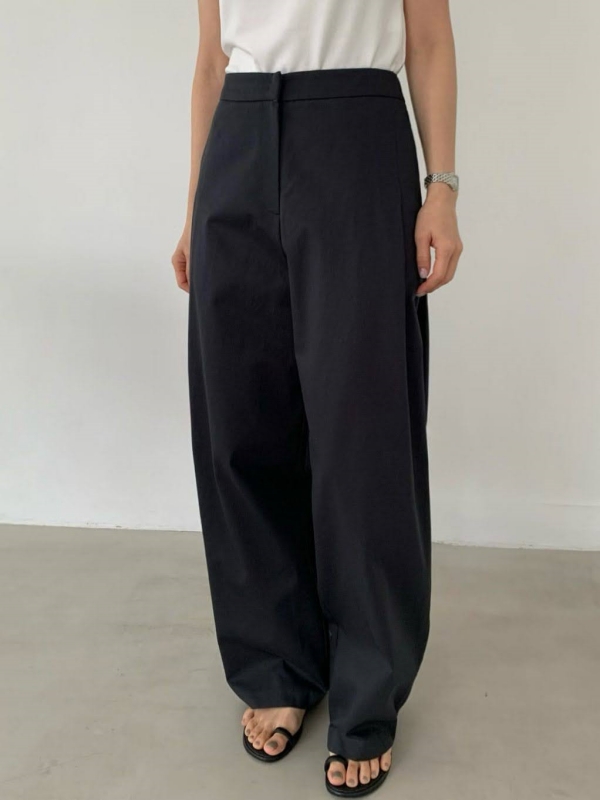 韓 側打摺寬褲 3色