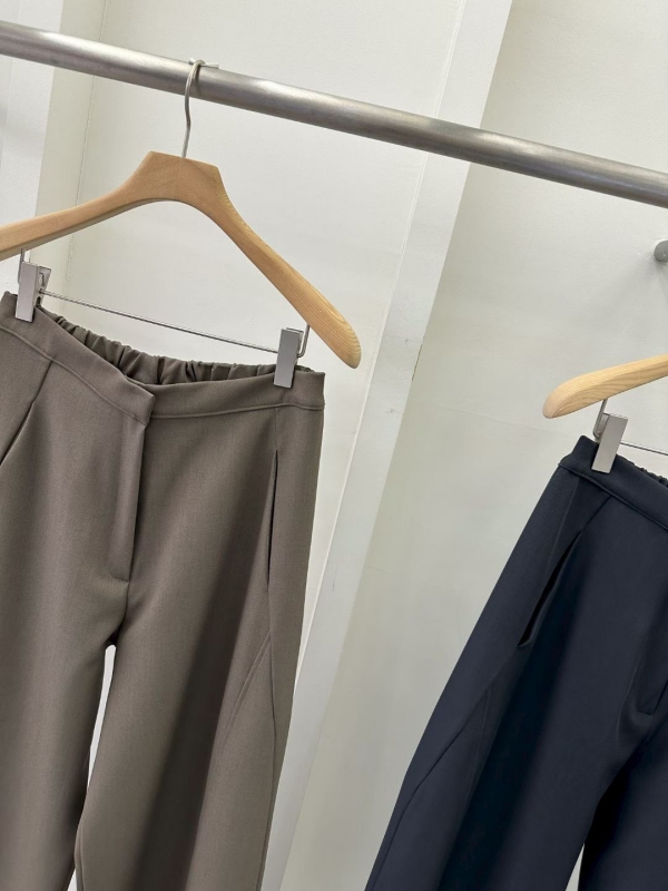 韓 側車線西裝寬褲 3色