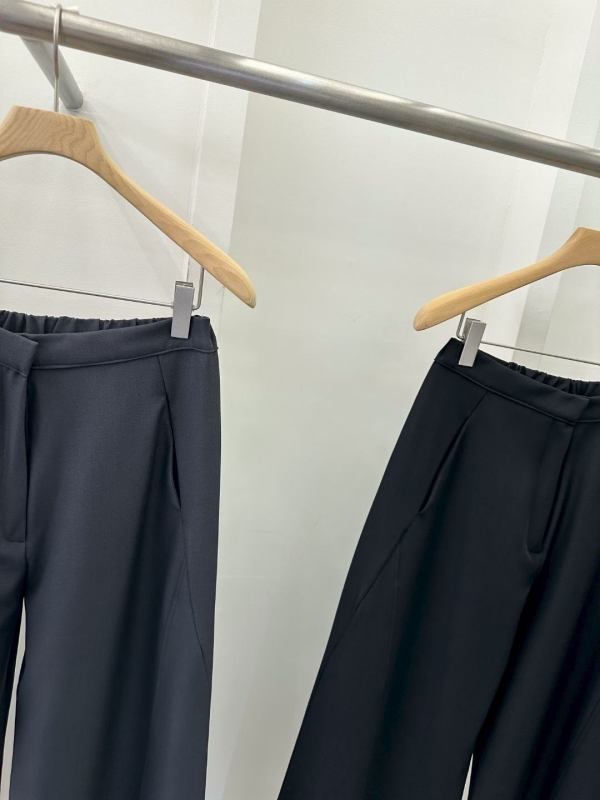 韓 側車線西裝寬褲 3色