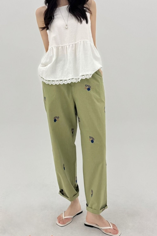 韓 葉子小寬褲 2色