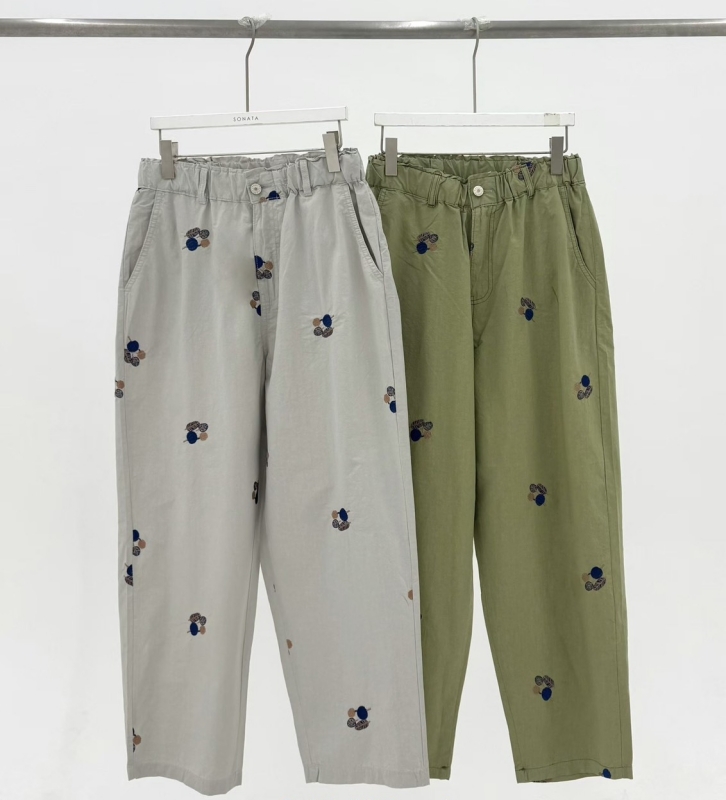 韓 葉子小寬褲 2色