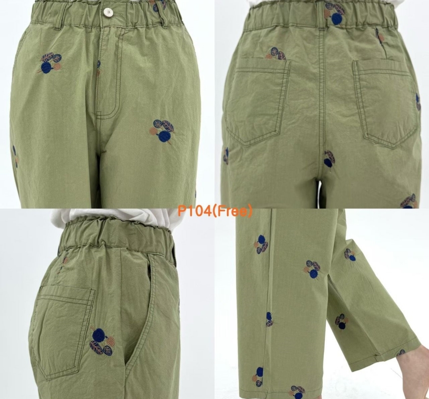 韓 葉子小寬褲 2色