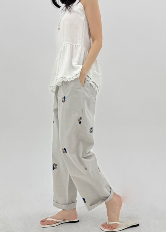 韓 葉子小寬褲 2色