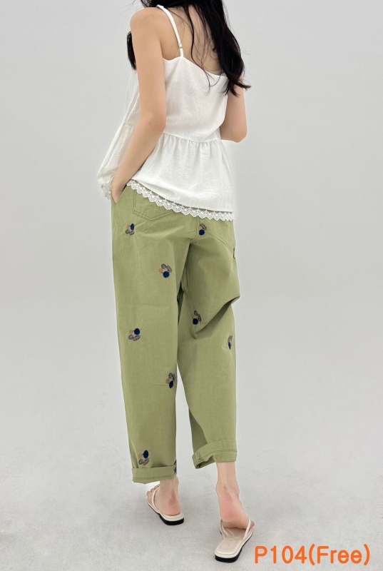 韓 葉子小寬褲 2色