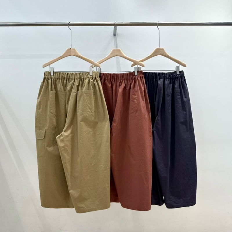 韓 側大口袋寬褲 3色 size