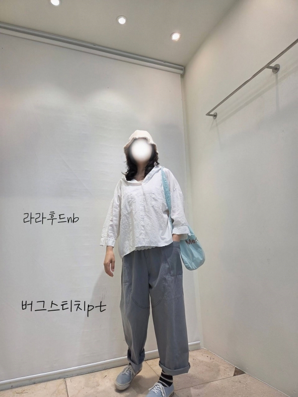 韓 弧線休閒小寬褲 4色