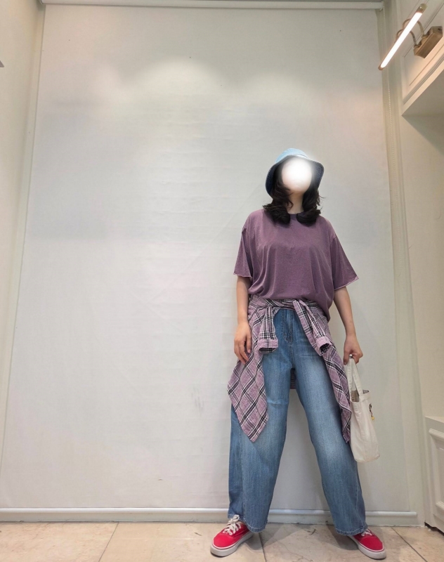 韓 大小口袋牛仔褲