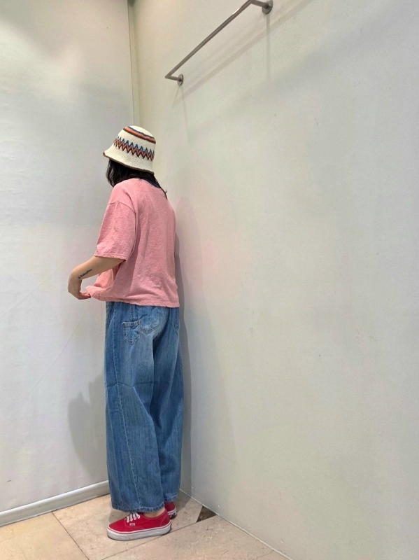 韓 大小口袋牛仔褲